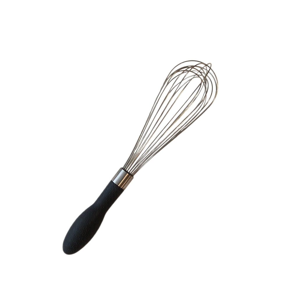 5 for $10 Stainless Steel Whisk with Black Handle Large